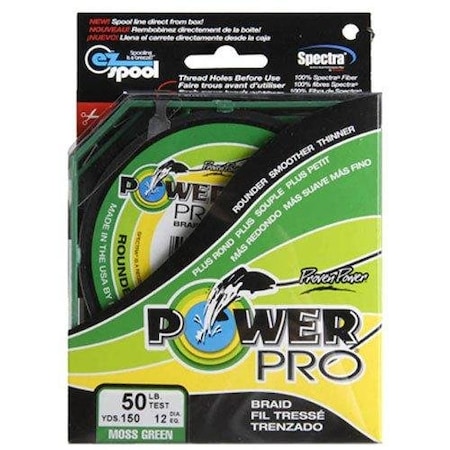 Power Pro Spectra Braided Fishing Line 50Lb 300Yd Green 21100500300E